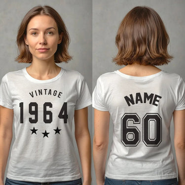 Vintage 1964 Edition T-Shirt - Customizable Name and Number - DENMARY